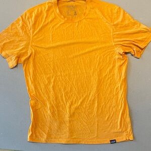 Men's Patagonia Capilene mid weight Orange T-Shirt